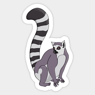 An adorable Lemur Sticker